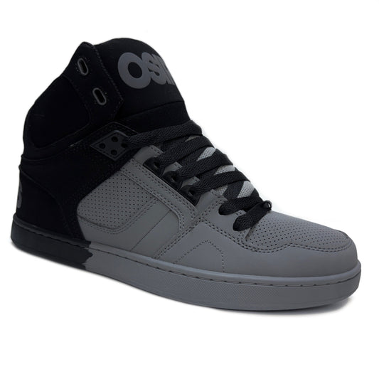 OSIRIS SHOES NYC 83 CLK BLACK GREY DIP TRAINERS