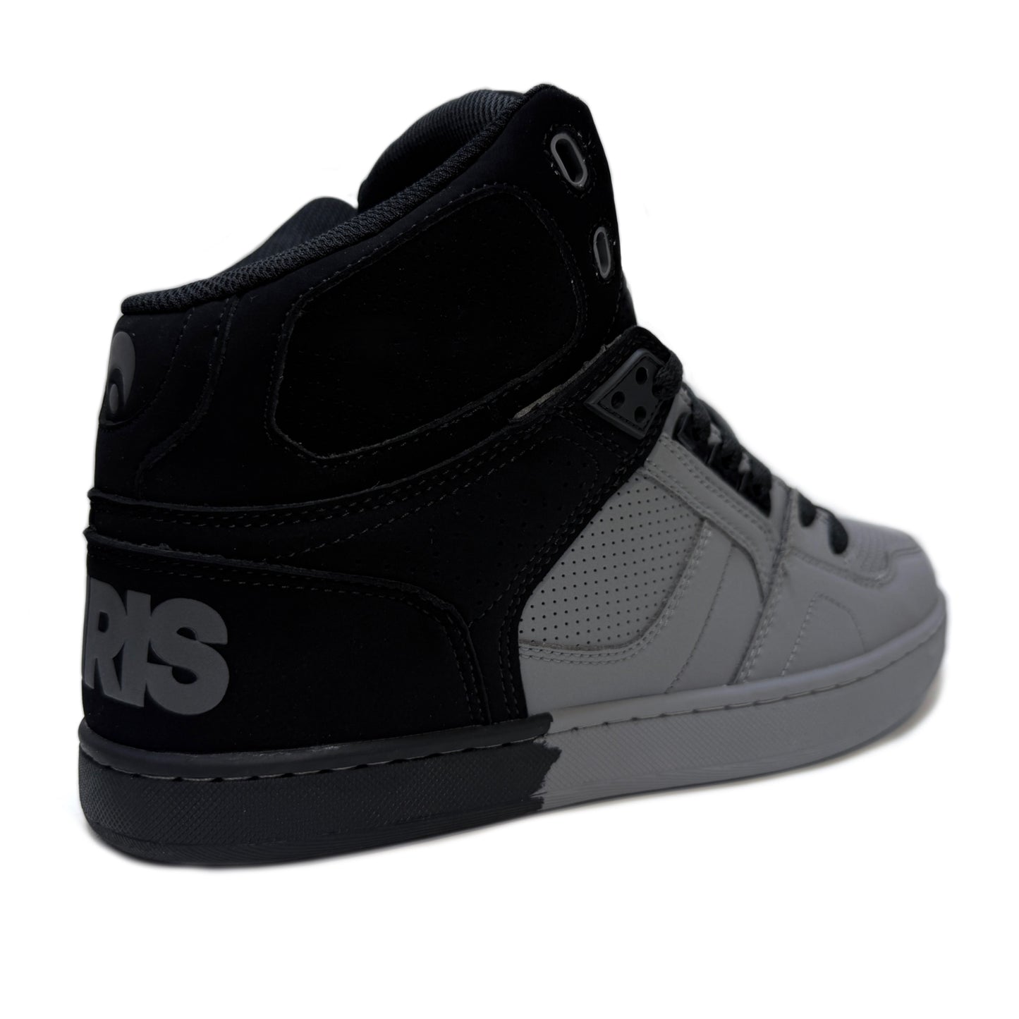 OSIRIS SHOES NYC 83 CLK BLACK GREY DIP TRAINERS