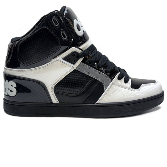 OSIRIS SHOES NYC 83 CLK BLACK WHITE CARBON TRAINERS