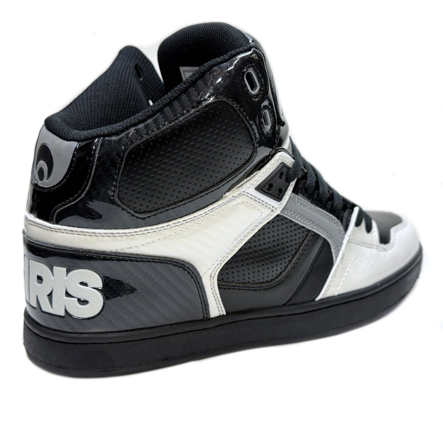 OSIRIS SHOES NYC 83 CLK BLACK WHITE CARBON TRAINERS