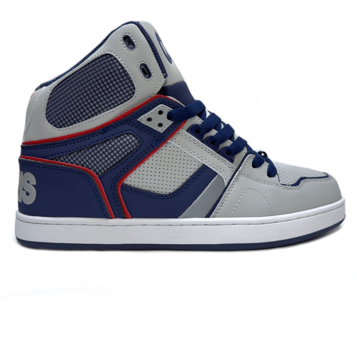 OSIRIS SHOES NYC 83 CLK NAVY GREY RED TRAINERS