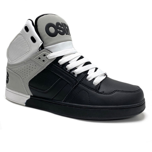 OSIRIS SHOES NYC 83 CLK WHITE BLACK DIP TRAINERS