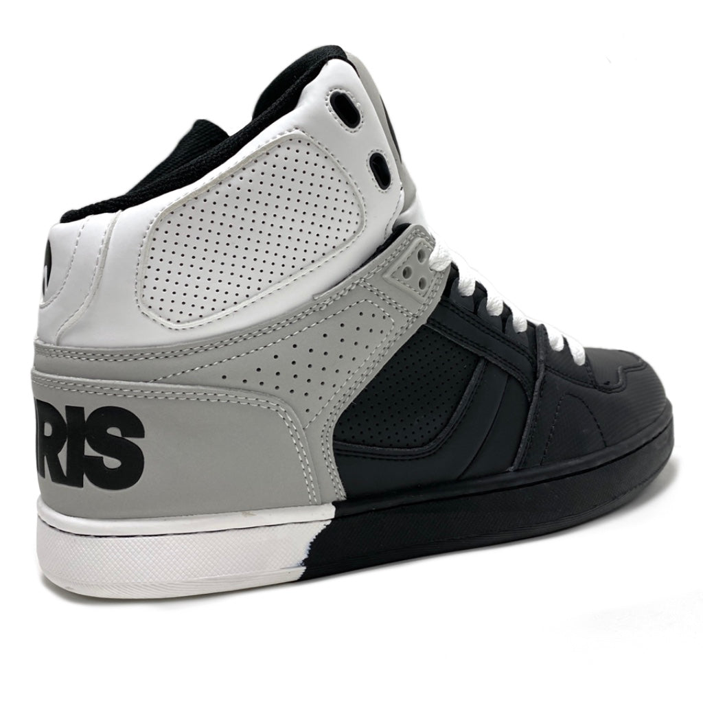 OSIRIS SHOES NYC 83 CLK WHITE BLACK DIP TRAINERS