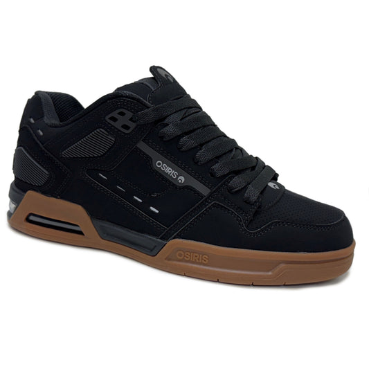 OSIRIS SHOES PERIL BLACK BLACK GUM TRAINERS