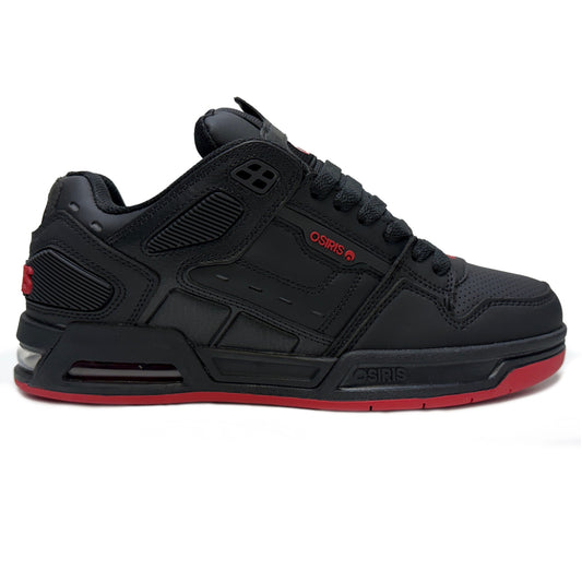 OSIRIS SHOES PERIL BLACK RED TRAINERS