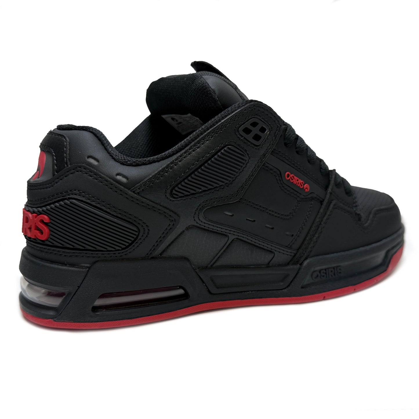 OSIRIS SHOES PERIL BLACK RED TRAINERS