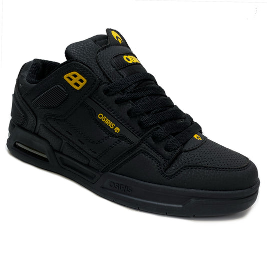 OSIRIS SHOES PERIL BLACK YELLOW TRAINERS