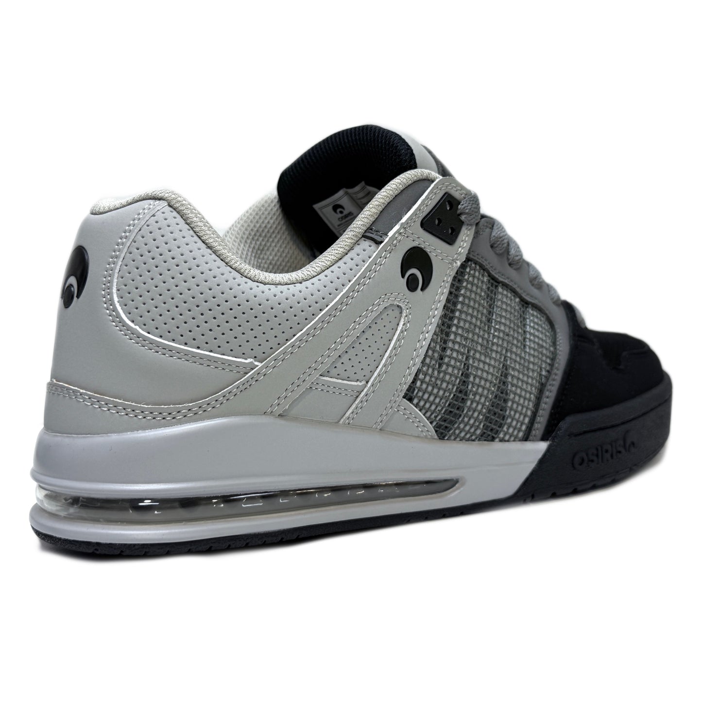 OSIRIS SHOES PIXEL BLACK CHARCOAL GREY TRAINERS