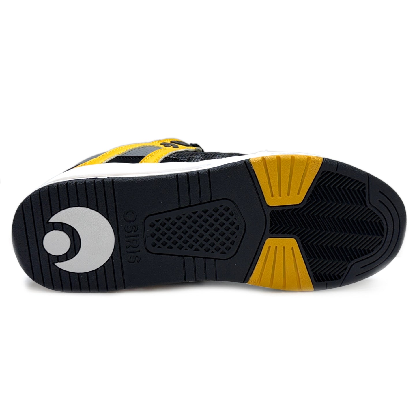 OSIRIS SHOES PIXEL BLACK CHARCOAL YELLOW TRAINERS