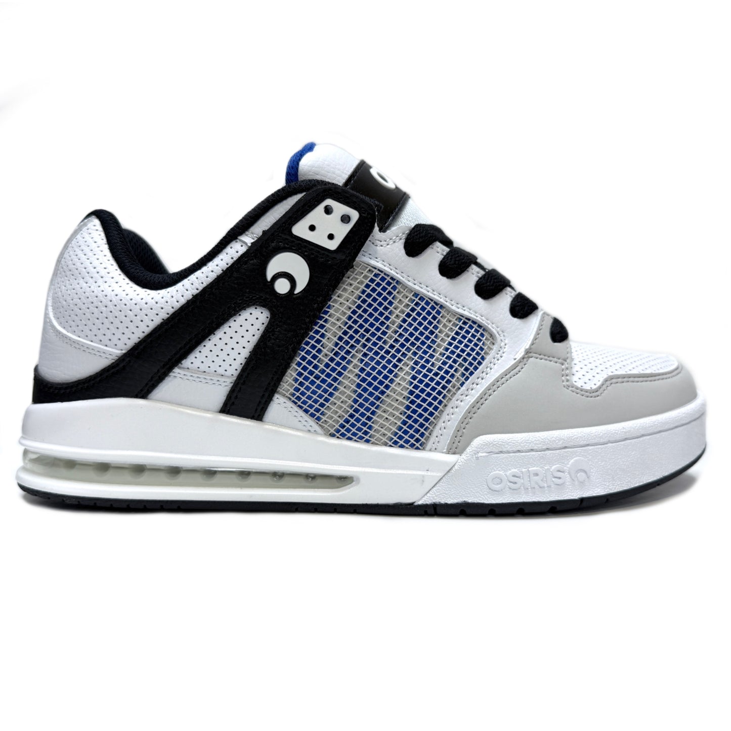 OSIRIS SHOES PIXEL WHITE BLACK BLUE TRAINERS
