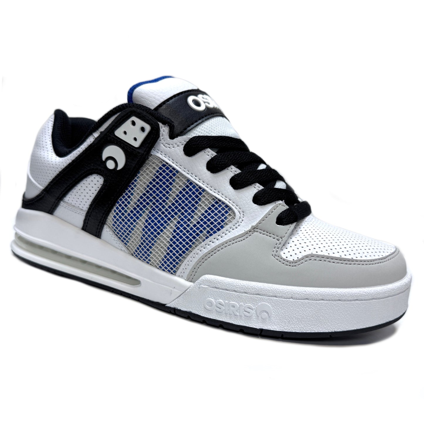 OSIRIS SHOES PIXEL WHITE BLACK BLUE TRAINERS