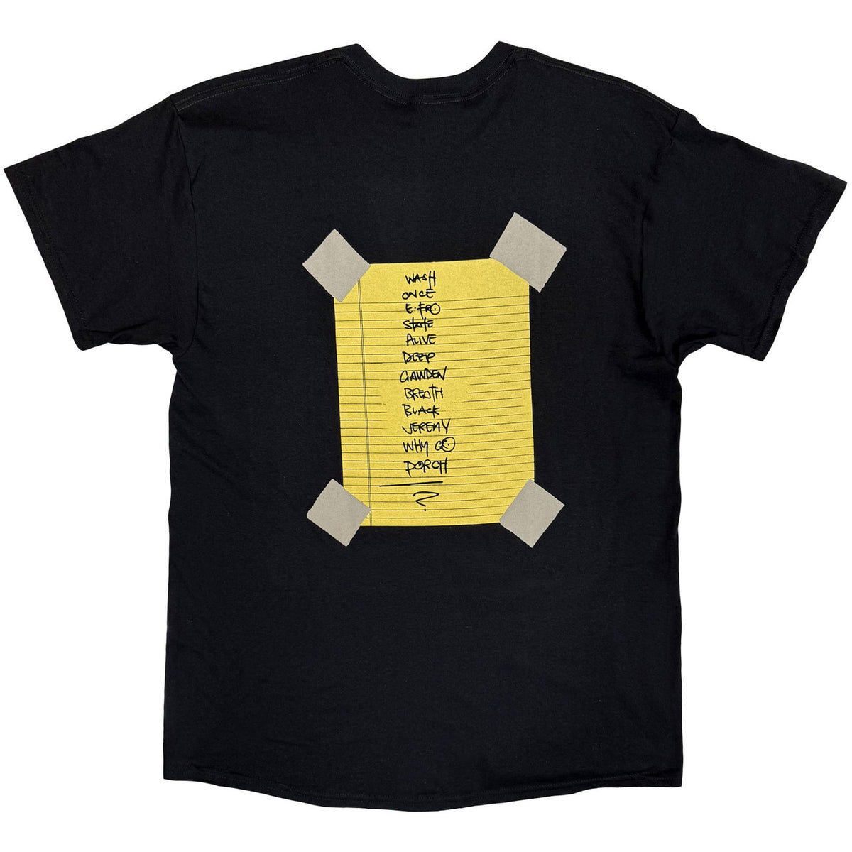Pearl Jam Unisex T-Shirt: Stickman (Black) (Back Print) Alive