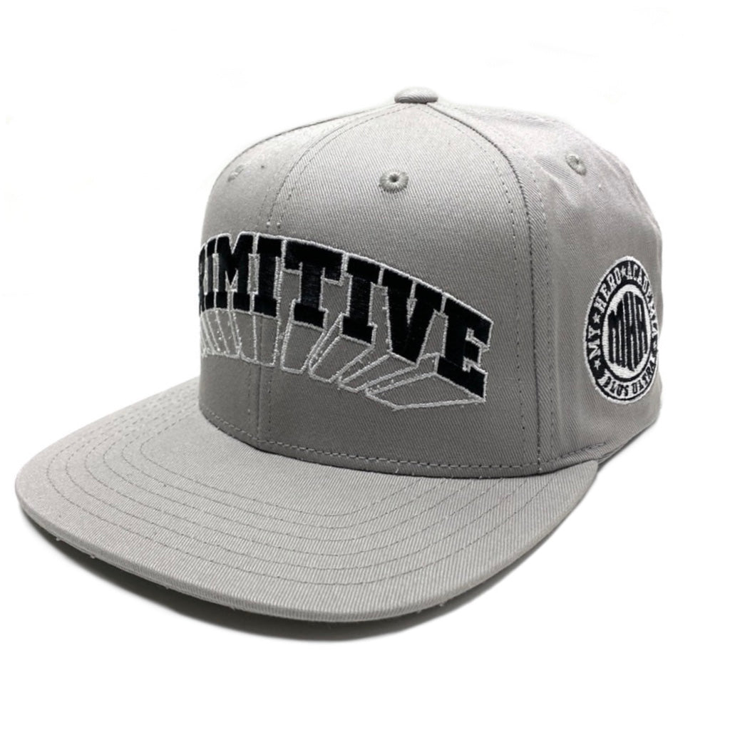 PRIMITIVE X MY HERO ACADEMIA SNAPBACK CAP GREY