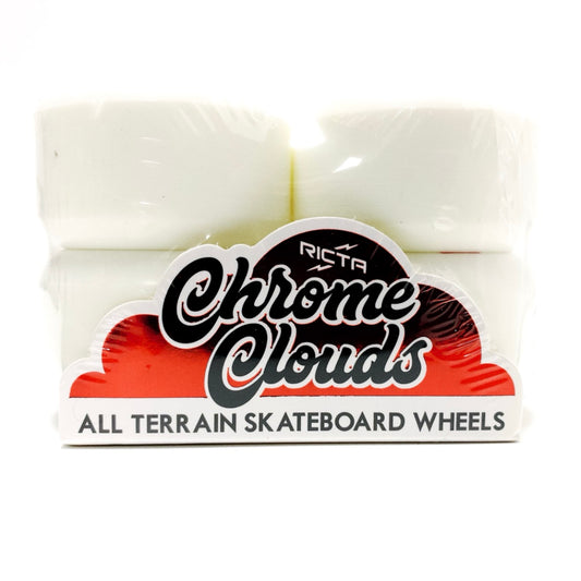 RICTA 56MM CHROME CLOUDS RED 86A SKATEBOARD WHEELS