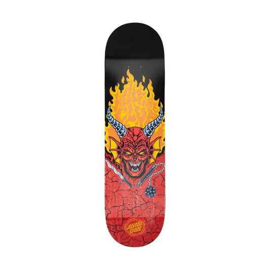 SANTA CRUZ DECK STRANGER THINGS HELFIRE CLUB RED BLACK 8.25