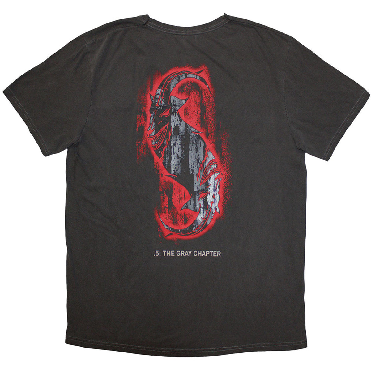 SLIPKNOT THE GREY CHAPTER STAR (Black Wash) T-SHIRT