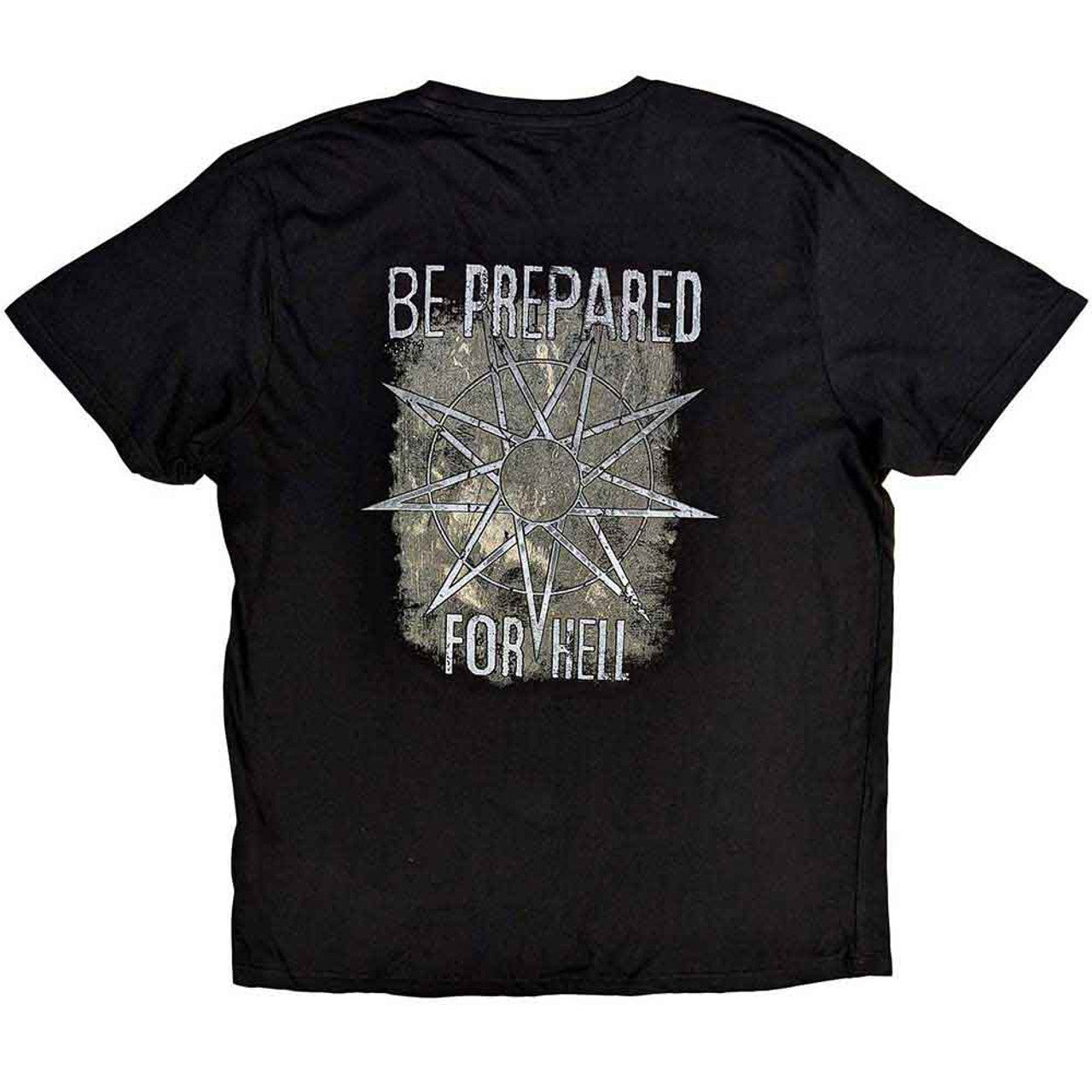 Slipknot Unisex T-Shirt: Skull Group (Black) (Back Print)