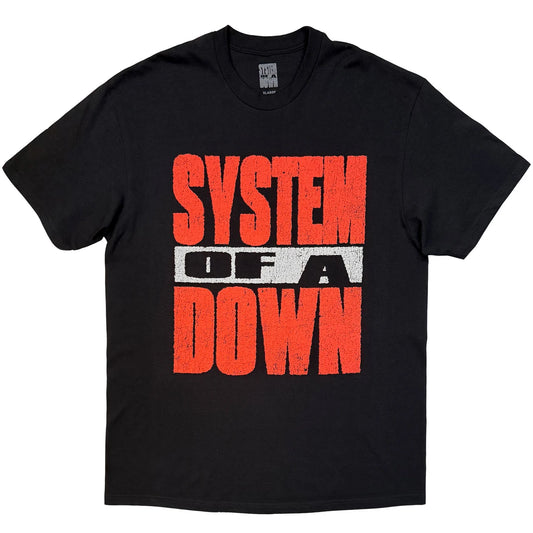 System Of A Down Unisex T-Shirt: Map Backprint Tour '26 (Black) (Back Print & Ex-Tour)
