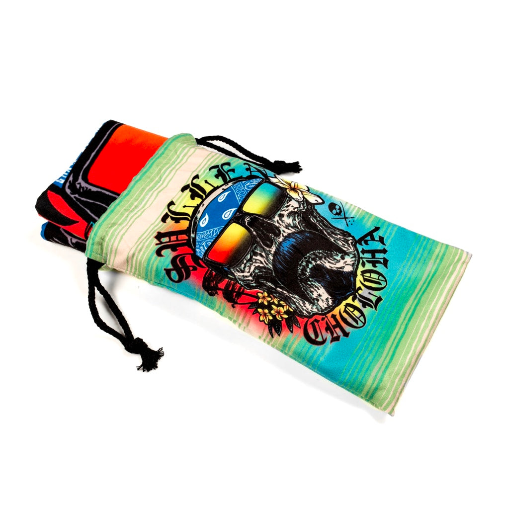 SULLEN CLOTHING SHAVED ICE CHOLOHA MICROFIBER BEACH TOWEL - SEA FOAM