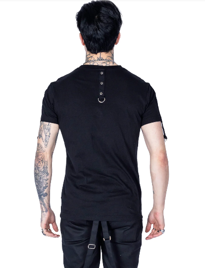 POIZEN THADDEUS TOP BLACK MENS