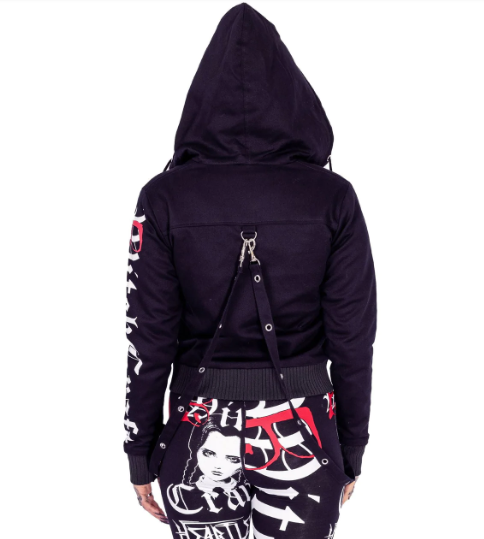 POIZEN HEARTLESS BITCH CRAFT JACKET BLACK