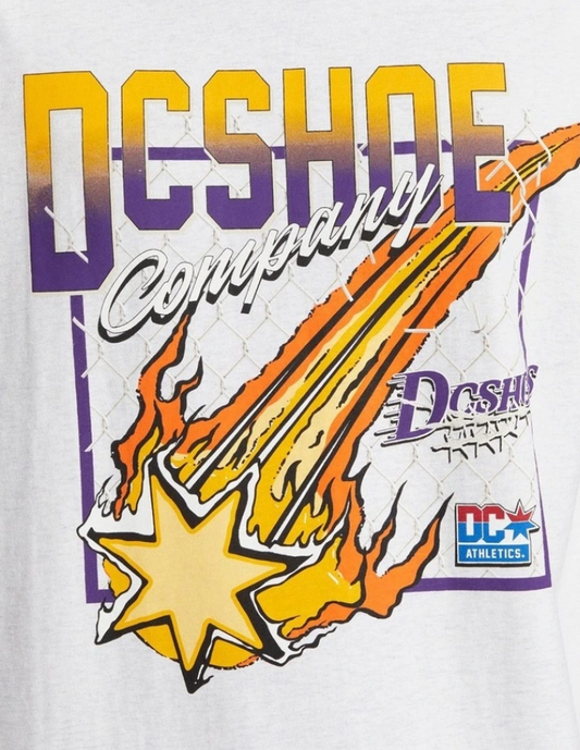 DC SHOES SHOWTIME STARZ SNOW HEATHER WHITE T-SHIRT