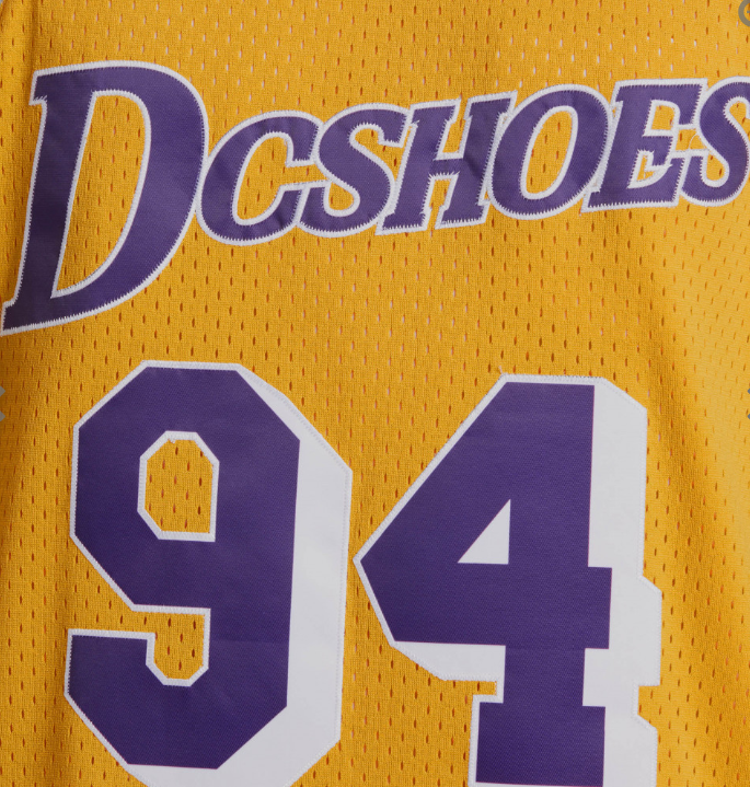 DC SHOES SHOWTIME JERSEY BASKETBALL VEST YELLOW