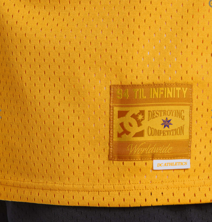 DC SHOES SHOWTIME JERSEY BASKETBALL VEST YELLOW