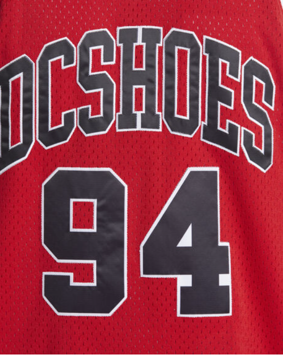 DC SHOES SHY TOWN RACING RED JERSEY BASKETBALL VEST TOP