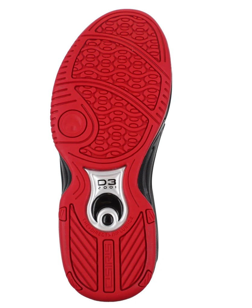 OSIRIS SHOES D3 2001 BLACK RED RED TRAINERS