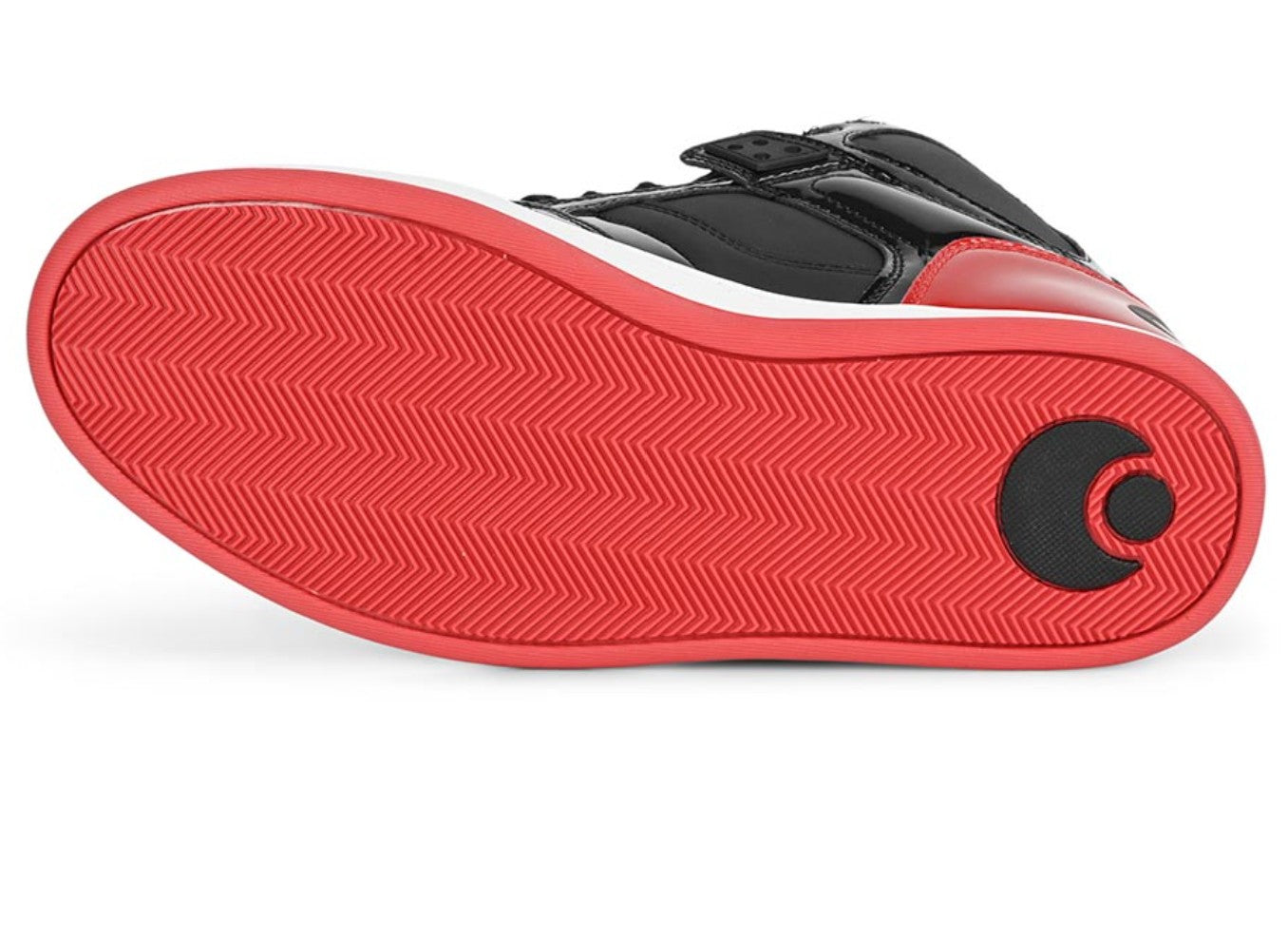 OSIRIS SHOES NYC 83 CLK BLACK BLACK RED TRAINERS