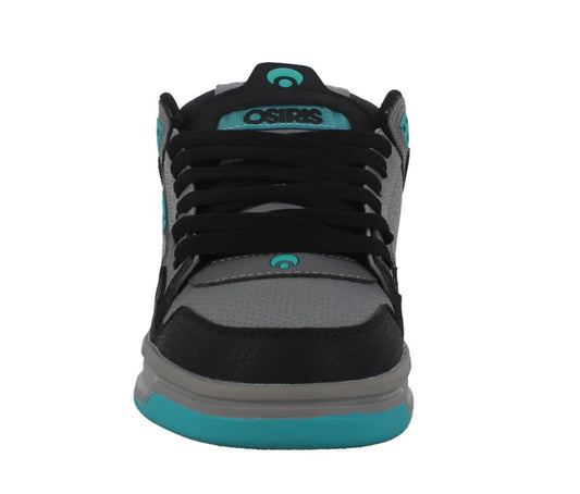 OSIRIS SHOES PERIL BLACK GREY TEAL TRAINERS