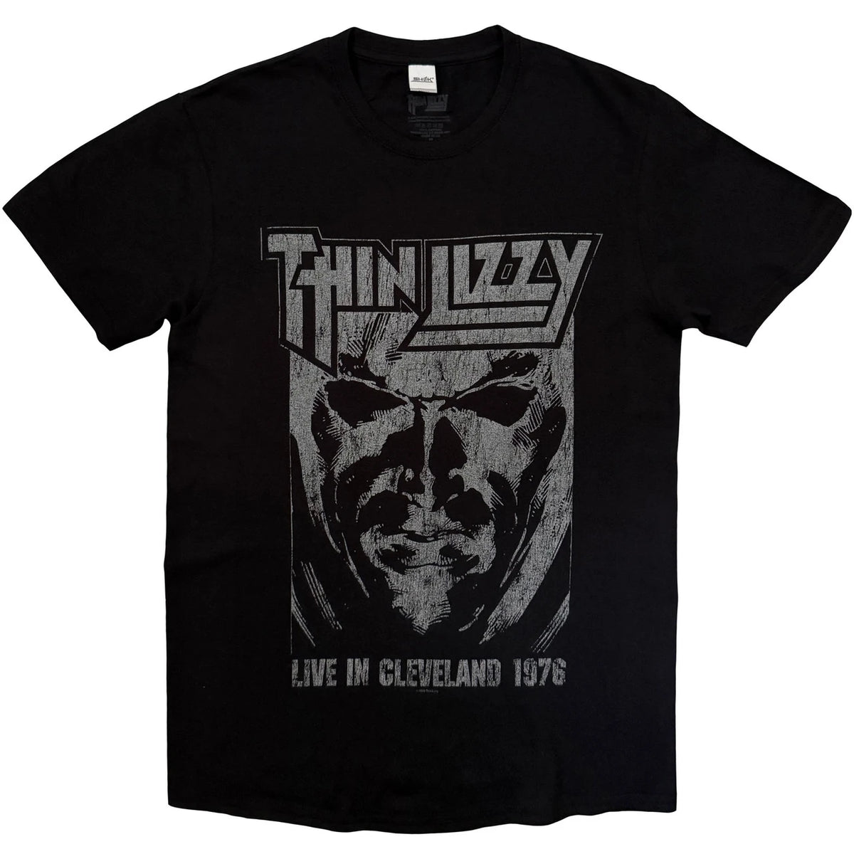 Thin Lizzy Unisex T-Shirt: Jailbreak Live In Cleveland '76 (Black)