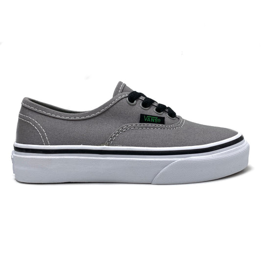 VANS KIDS AUTHENTIC (POP) GREY GREEN UNISEX TRAINERS