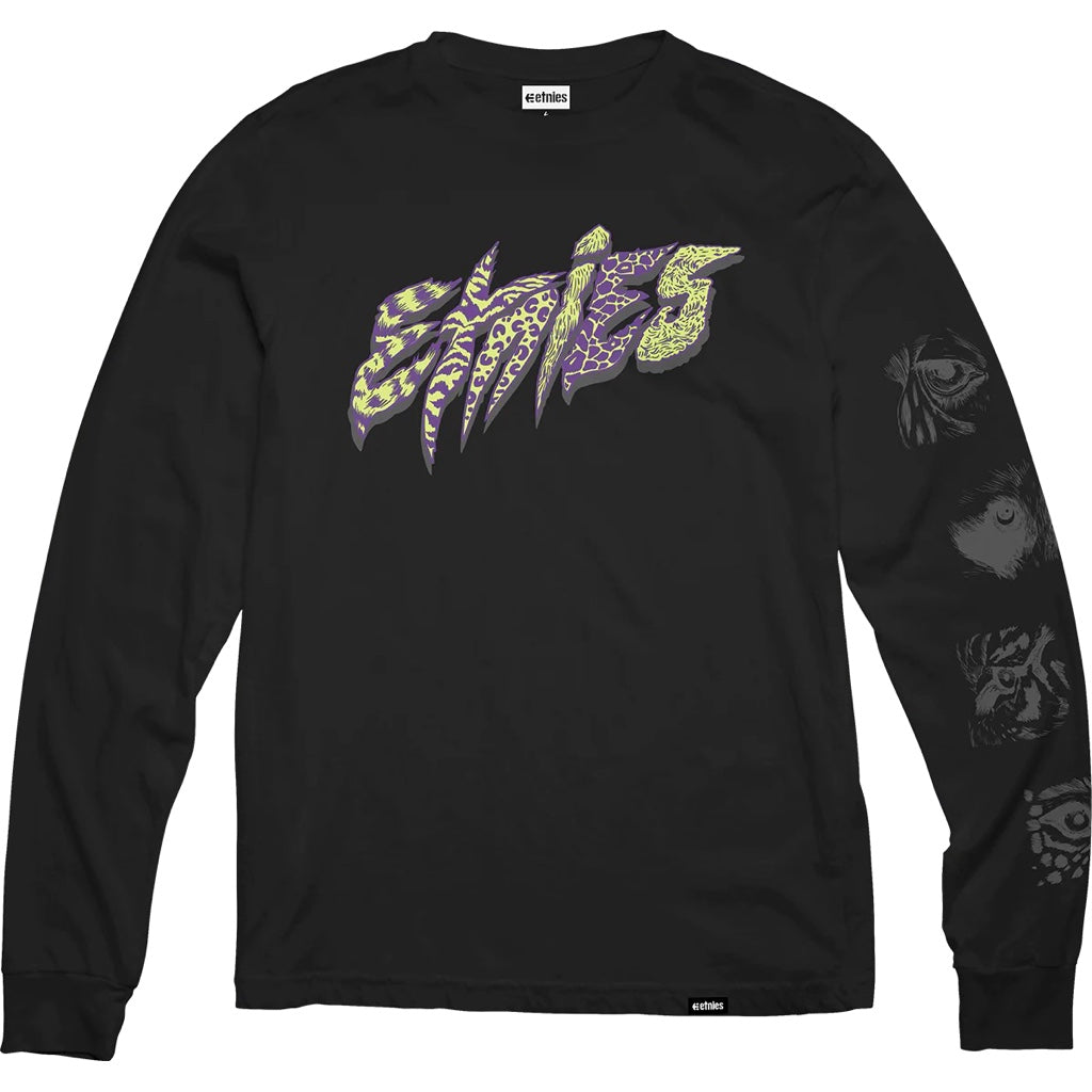 ETNIES WILD FRONT LS BLACK T- SHIRT