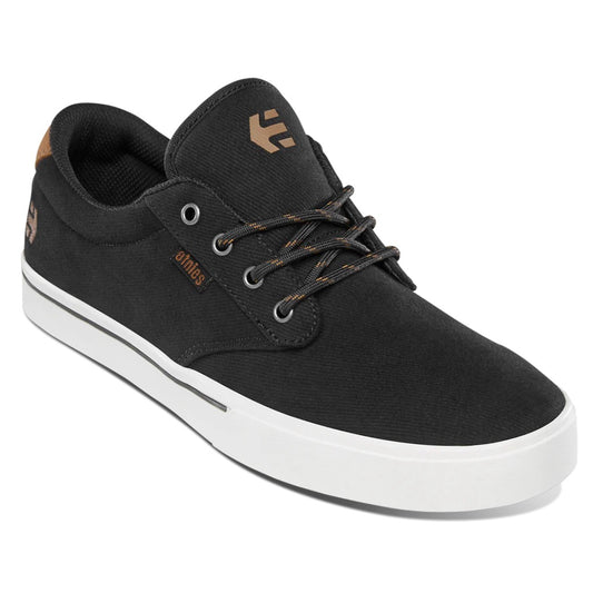ETNIES JAMESON 2 ECO BLACK & WHITE TRAINERS (UK 6 EUR 39)