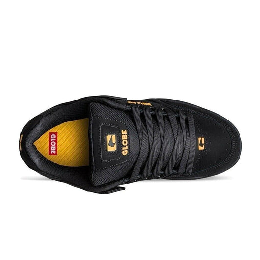 GLOBE TILT BLACK CARAMELLO TRAINERS (UK 11)