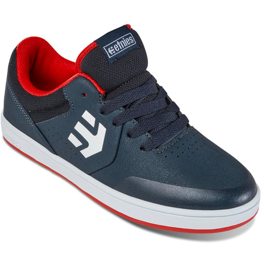 ETNIES KIDS MARANA NAVY WHITE RED TRAINERS