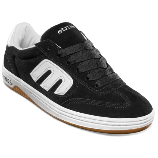 ETNIES LOCUT BLACK & WHITE TRAINERS