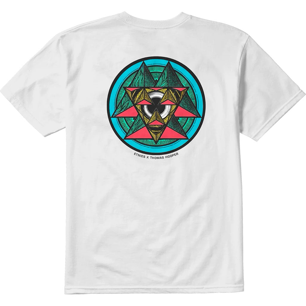 ETNIES THOMAS HOOPER ABSTRACT WHITE T- SHIRT