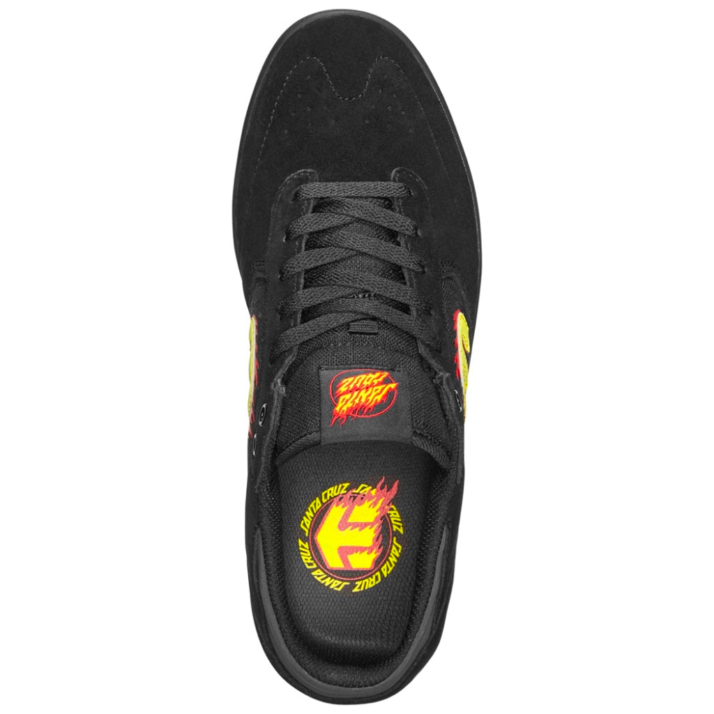 ETNIES WINDROW X SANTA CRUZ BLACK RED BLACK TRAINERS