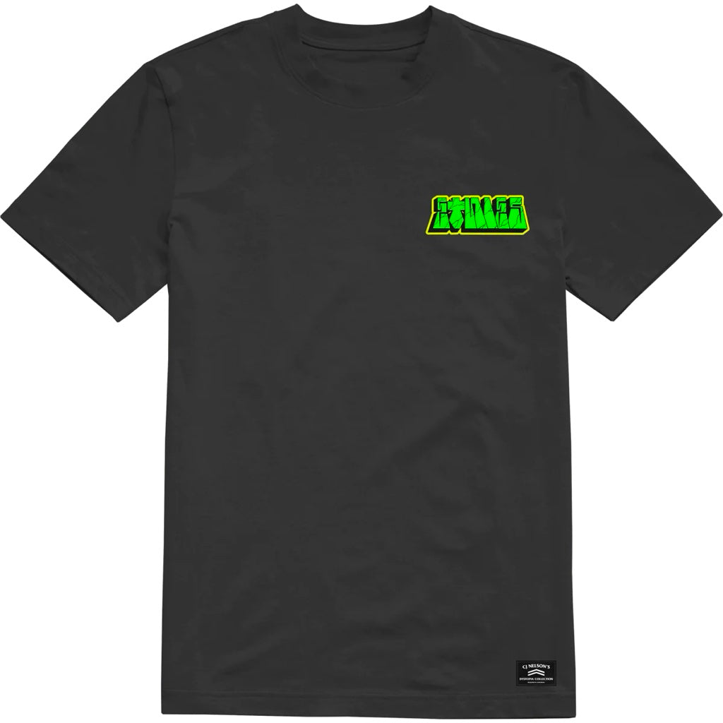 ETNIES DYSTOPIA ROSE BLACK T- SHIRT