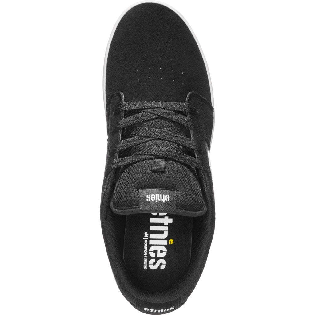 ETNIES CRESTA BLACK & WHITE TRAINERS