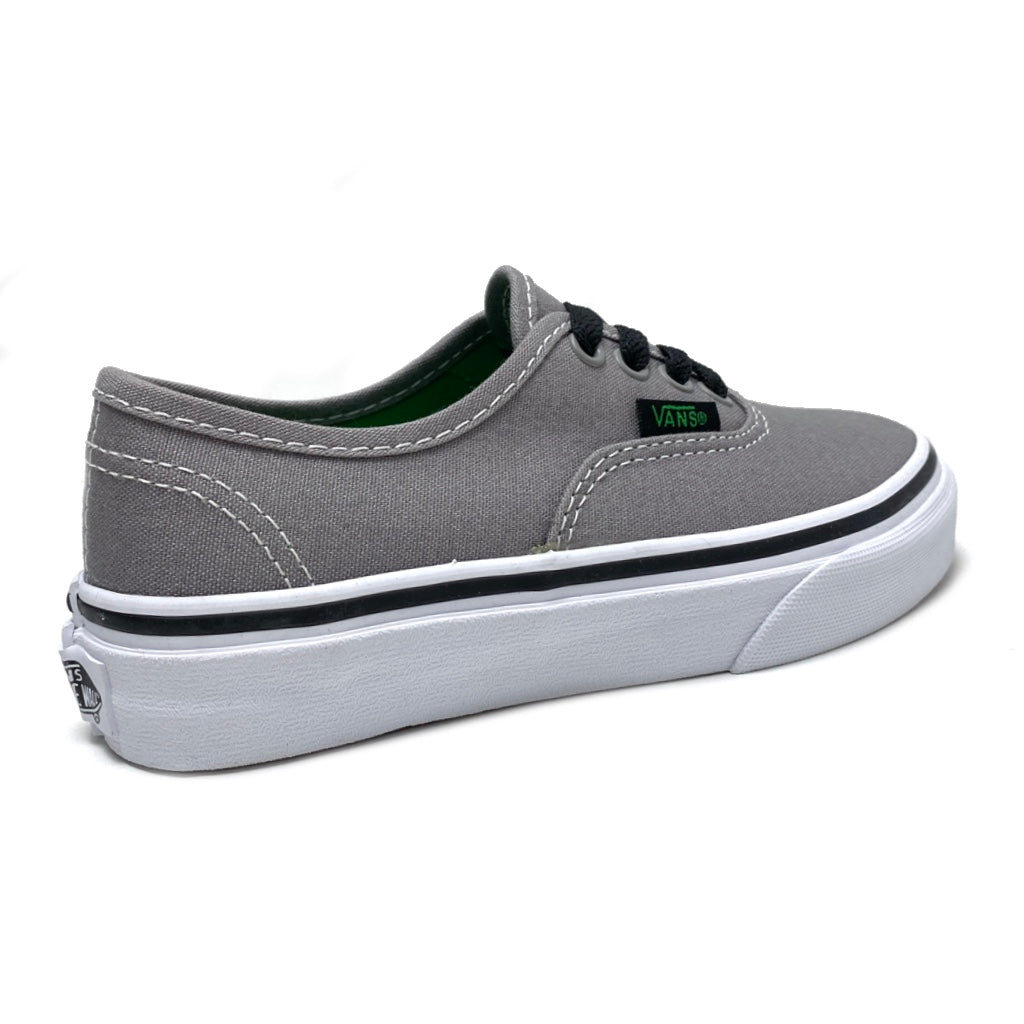 VANS KIDS AUTHENTIC (POP) GREY GREEN UNISEX TRAINERS