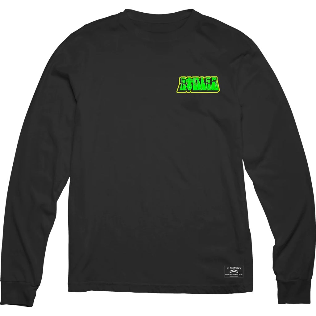 ETNIES DYSTOPIA ROSE LS BLACK T- SHIRT