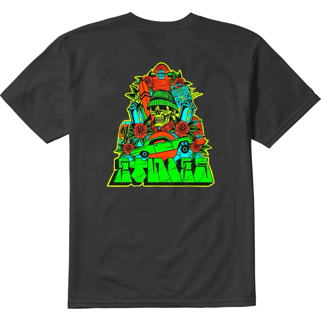 ETNIES DYSTOPIA ROSE BLACK T- SHIRT