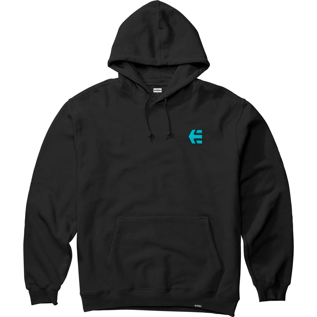 ETNIES THOMAS HOOPER ABSTRACT BLACK PULLOVER HOODIE