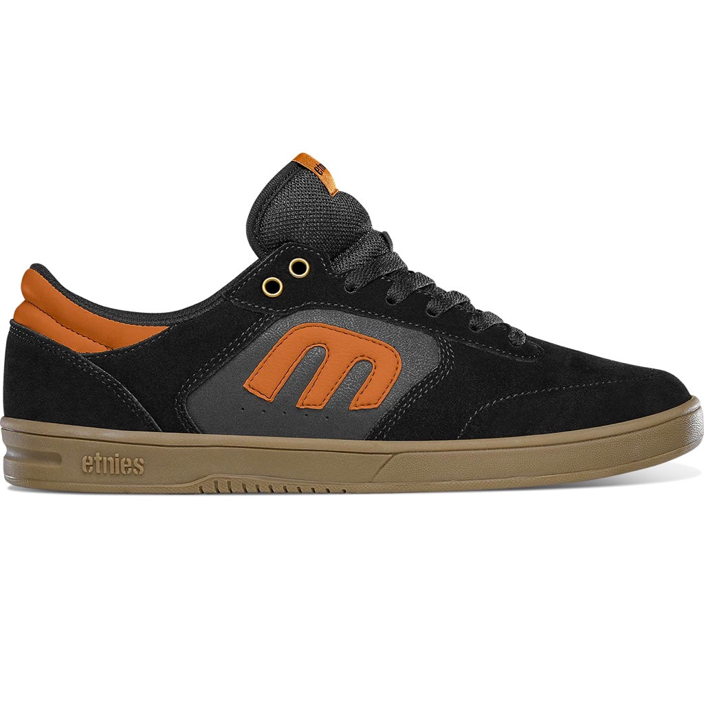 ETNIES WINDROW BLACK GUM TRAINERS