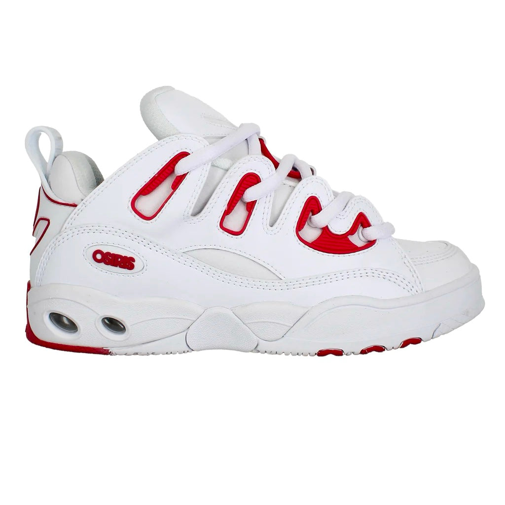 OSIRIS SHOES D3 E WHITE RED WHITE TRAINERS