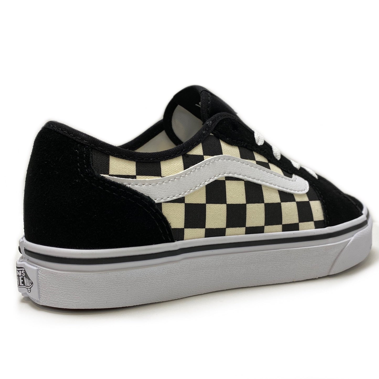 VANS FILMORE DECON CHECKERBOARD BLACK & WHITE UNISEX TRAINERS